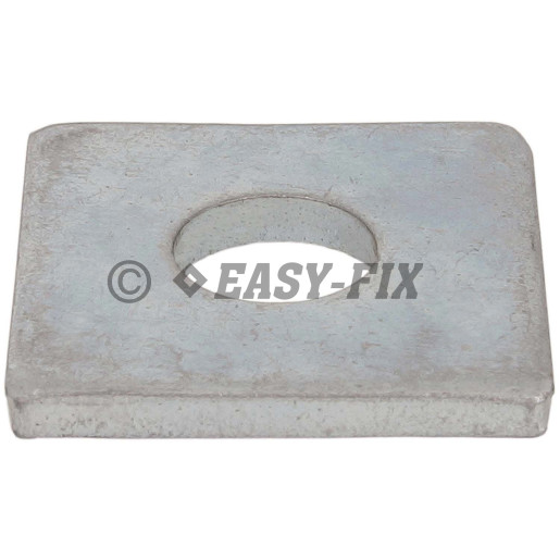 Şaibe plate pătrate DIN 436 - M24-80x80x6,00 ZA (10 buc)