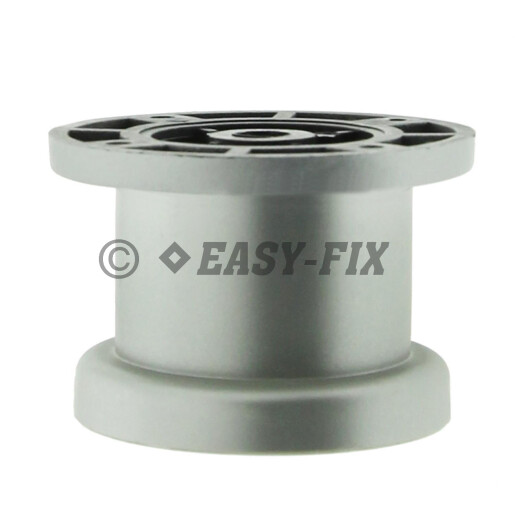 Picior plastic cilindric Ø50xh100mm  prindere rotunda - Silver/ Cromat Satinat