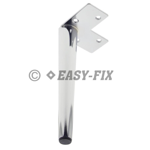 Picior metalic conic pentru mobila  445.29 - 180mm - Cromat
