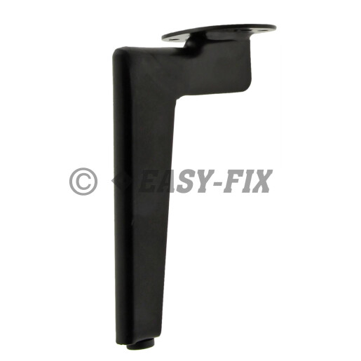 Picior metalic tip L pentru mobila  445.31 - 180mm - Negru