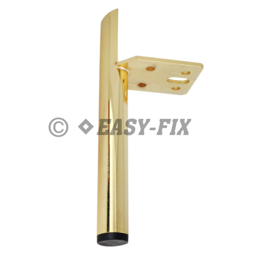 Picior metalic cilindric pentru mobila  445.35 - 180mm - Auriu