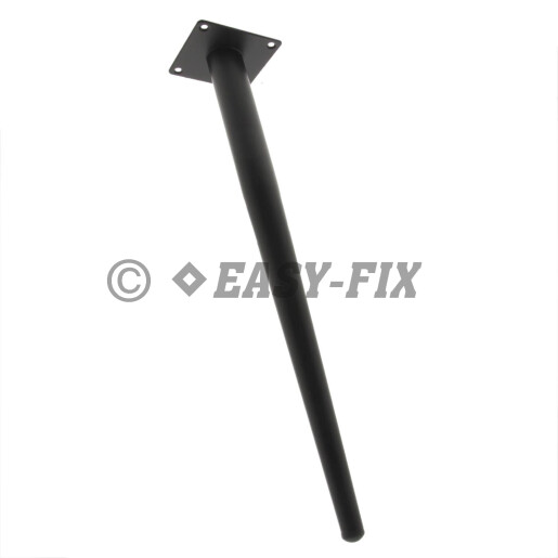 Picior metalic oblic pentru masuta/ mobila  445.39 - 420mm - Negru