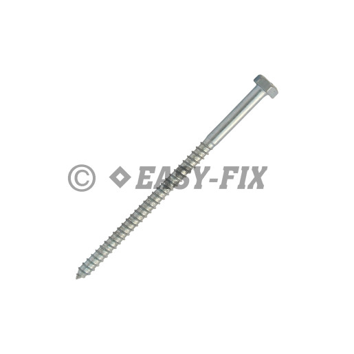 Şurub pt lemn cap hexagonal DIN 571 -  6,0x110 ZA (100 buc)