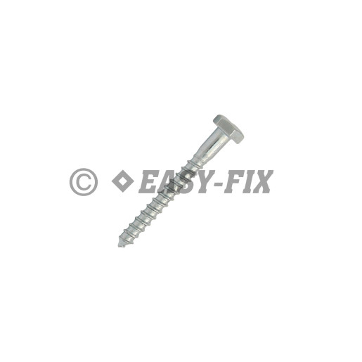 Şurub pt lemn cap hexagonal DIN 571 -  7,0x 60 ZA (100 buc)