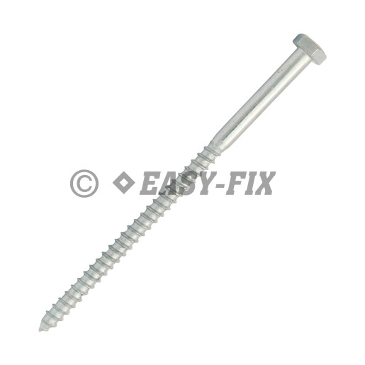 Şurub pt lemn cap hexagonal DIN 571 -  8,0x150 ZA (50 buc)