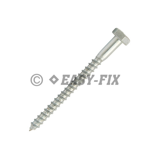Şurub pt lemn cap hexagonal DIN 571 - 10,0x120 ZA (50 buc)