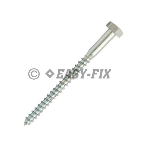 Şurub pt lemn cap hexagonal DIN 571 - 10,0x130 ZA (50 buc)