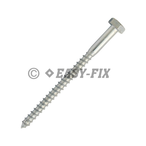 Şurub pt lemn cap hexagonal DIN 571 - 10,0x140 ZA (25 buc)