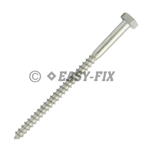 Şurub pt lemn cap hexagonal DIN 571 - 10,0x160 ZA (25 buc)