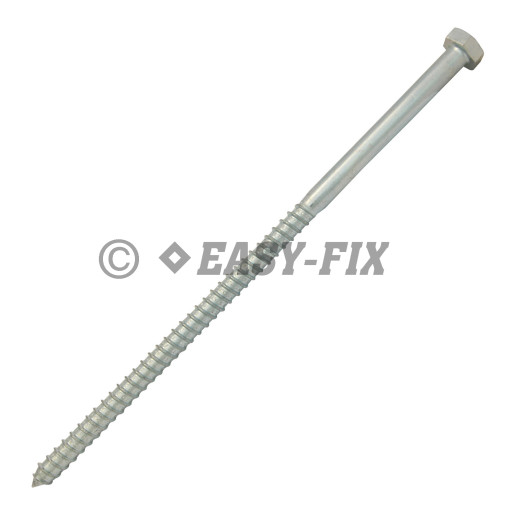 Şurub pt lemn cap hexagonal DIN 571 - 12,0x280 ZA (25 buc)