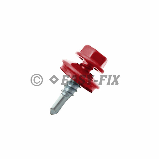 Şurub vopsit DIN 7504K + EPDM Ø19 - 6,3x 25 - RAL 3003 (100 buc)