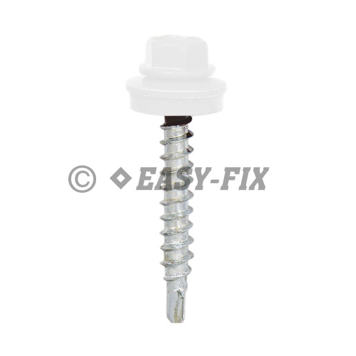 Şurub vopsit DIN 7504K-R + EPDM Ø14 - 4,8x 19 RAL 9002 (100 buc)