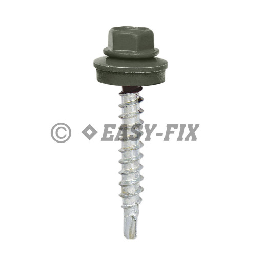 Şurub vopsit DIN 7504K-R + EPDM Ø14 - 4,8x 29 RAL 6020 (100 buc)