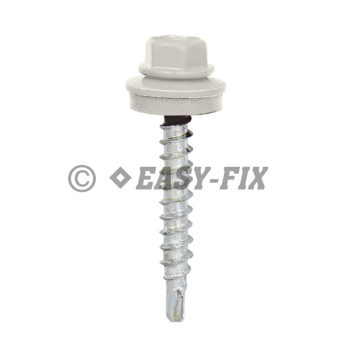Şurub vopsit DIN 7504K-R + EPDM Ø14 - 4,8x 29 RAL 7035 (100 buc)