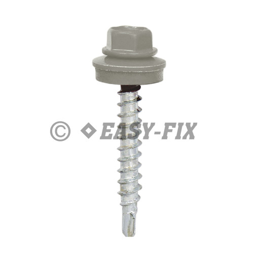 Şurub vopsit DIN 7504K-R + EPDM Ø14 - 4,8x 70 RAL 7004 (100 buc)