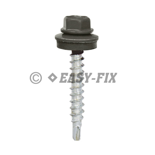 Şurub vopsit DIN 7504K-R + EPDM Ø14 - 4,8x 70 RAL 7016 (100 buc)