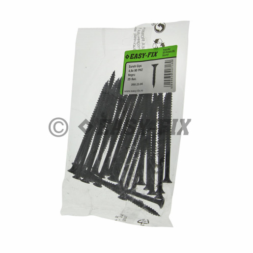 Şurub pentru gips carton 4,8x90/60 Negru - PH2 (25 buc)