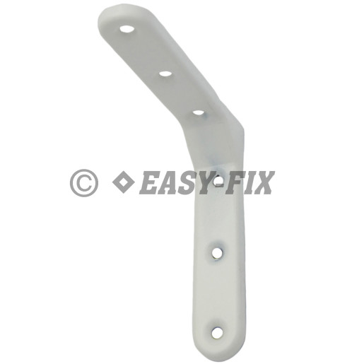 Consolă L pt etajere 103x103x 20mm - Alba (2 buc)