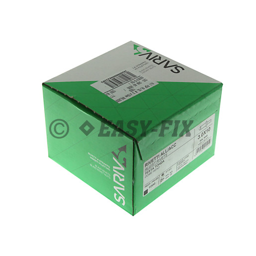 Nituri POP standard AL/Oţel - Ø 3,0x10 mm RAL9005 (1.000 buc)