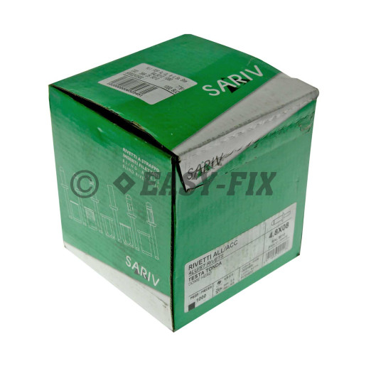 Nituri POP standard AL/Oţel - Ø 4,8x 8 mm RAL9010 (1.000 buc)