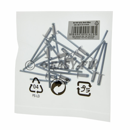 Nituri POP standard AL/Oţel - Ø 4,0x 8,0 mm -SRC