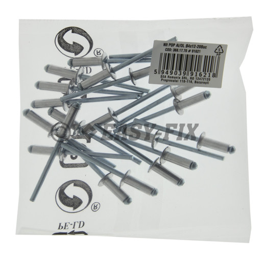 Nituri POP standard AL/Oţel - Ø 4,0x12,0 mm -SRC