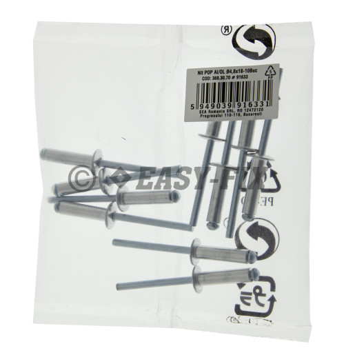 Nituri POP standard AL/Oţel - Ø 4,8x18,0 mm -SRC
