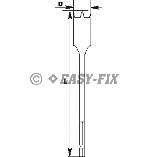 Burghiu IRWIN plat pt lemn 22x157mm