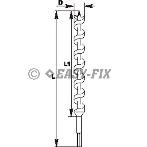Burghiu IRWIN spiral pt lemn  12x114/191mm