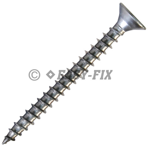Şurub pt PAL şi lemn cap înecat 5,0x100 Inox A2 PZ2 (100 buc)