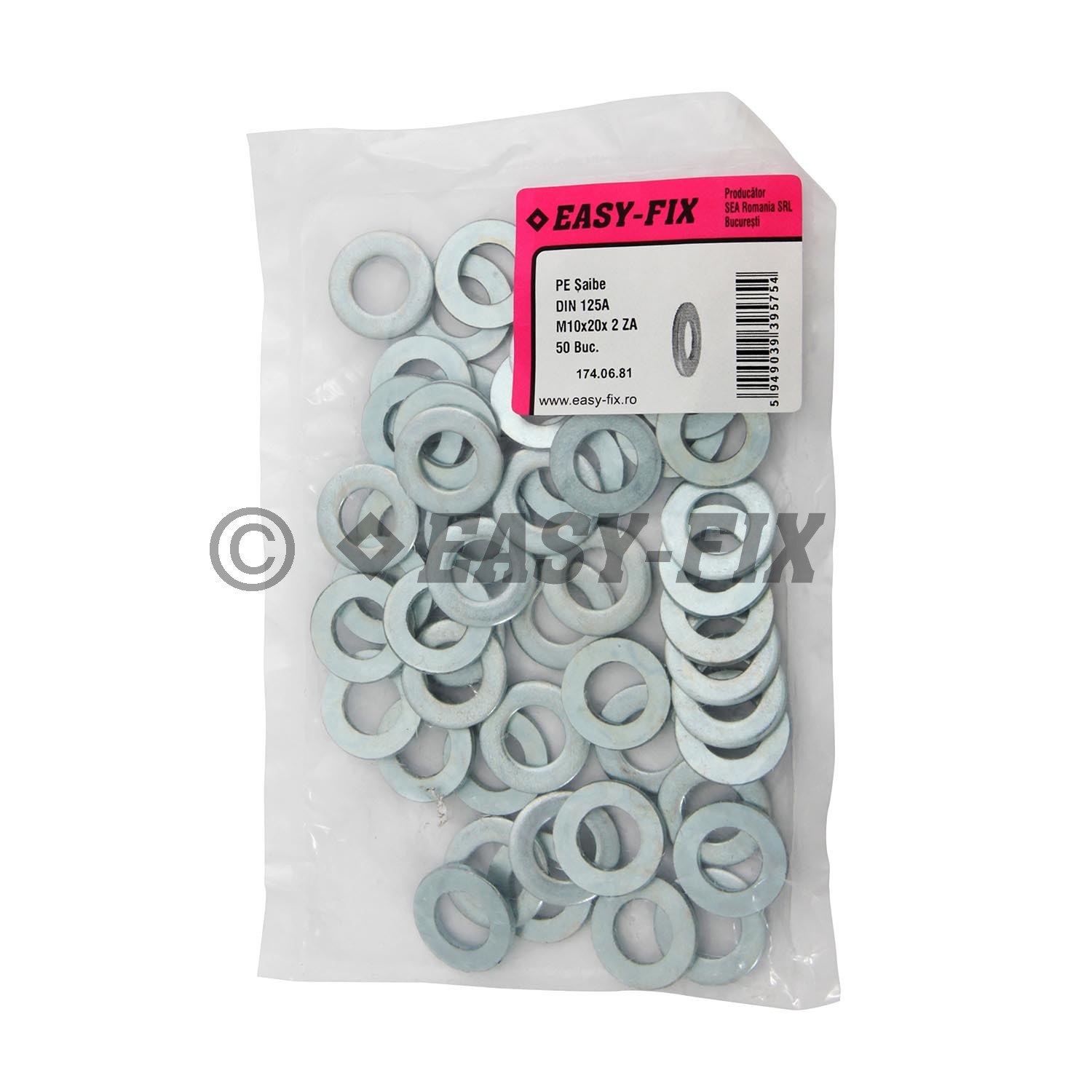 Şaibe plate DIN 125 A M10 x20x 2,00 ZA EasyFix