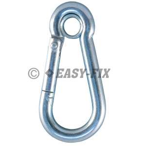 Carabină cu inel DIN 5299E - Ø10 x100mm ZA