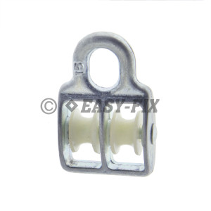 Scripete cu două role Nylon -  5/15mm