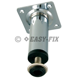Picior metalic reglabil cu placa Ø30mm, H 50mm - Cromat