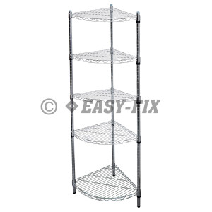 Raft 5 polite triunghiulare 450x450mm H1,8m - Cromat