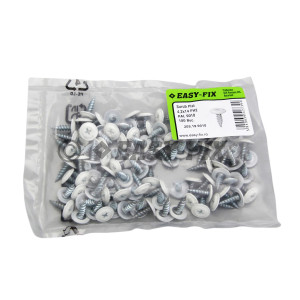 Şurub cap plat dublu filet 4,2x14 RAL 9010 - PH2 (100 buc)