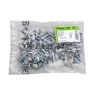 Şurub cap plat dublu filet 4,2x19 RAL 9010 - PH2 (100 buc)