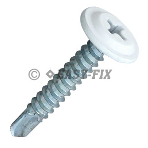 Şurub cap plat autoforant 4,2x19 RAL 9010 - PH2 (1.000 buc)