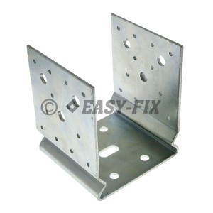 Suport stâlp DU cu nervură - 151x150x100 mm ZA