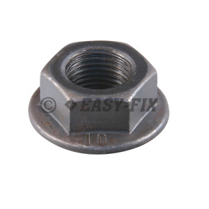 Piuliţă cu flanşă pas fin DIN 6923-10 - M12x1,50 Neagră (10 buc)