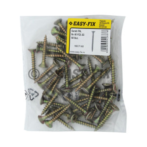 Şurub pt PAL şi lemn cap înecat 6,0x 40 ZG PZ3 (50 buc)