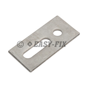Placa adaptare pentru panouri fotovoltaice/ solare - 82x30x5mm M12 - Inox A2