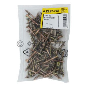 Şurub pt PAL şi lemn cap înecat 4,0x30/18 ZG PZ2 (100 buc)