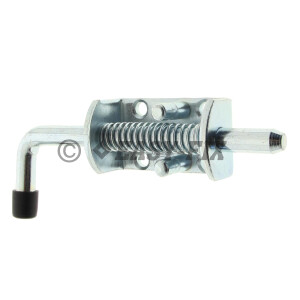 Zavor pentru porti L135mm cu arc - Zincat Alb