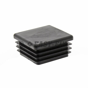 Capac plastic pentru teava patrata  30 x 30 mm - Negru 