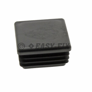 Capac plastic pentru teava patrata  80 x 80 mm - Negru