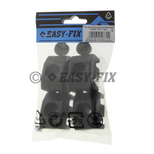 Set clema plastic pentru prindere panouri bordurate gard 40x30 - Neagra