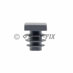 Capac plastic pentru teava patrata  15 x 15 mm - Gri RAL 7024