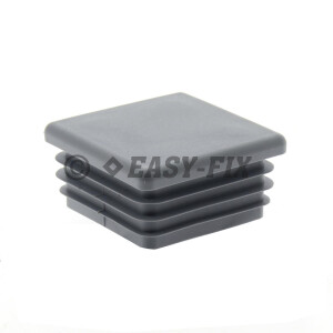 Capac plastic pentru teava patrata  30 x 30 mm - Gri RAL 7024
