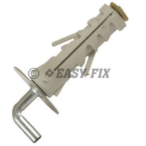 Ancoră din nylon Ø 9 cu cârlig tip L - M 4x40 ZA (100 buc)